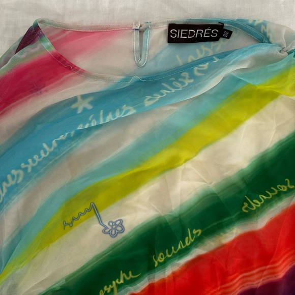 SIEDRES HERA STRIPED STRETCH-MESH MIDI DRESS - Picture 7 of 9